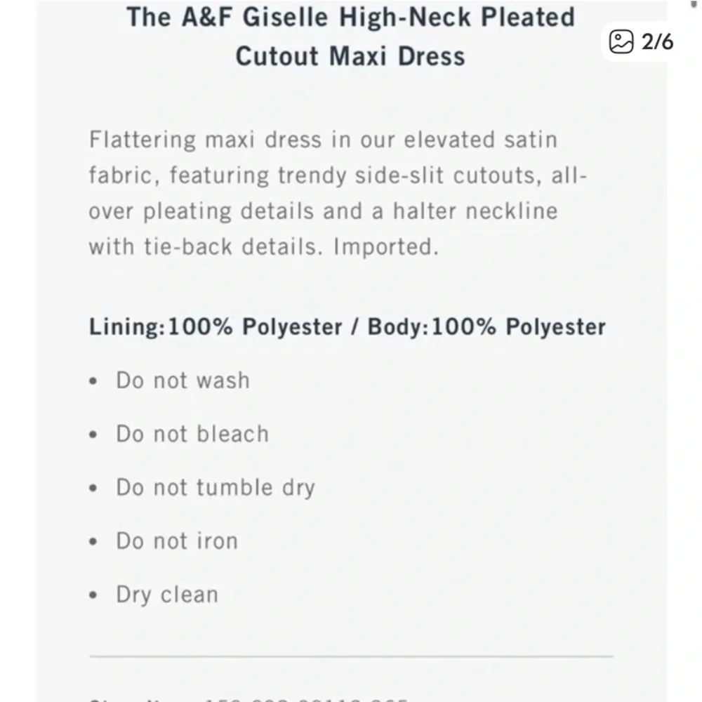 Abercrombie & Fitch A&F Giselle High-Neck Pleated Cutout Maxi Dress $168 S tall